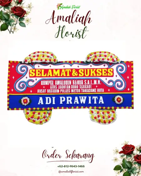 Papan Bunga Ucapan Selamat Pucungkerep